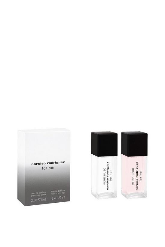Narciso Rodriguez for her MUSC NOIR Eau de Parfum & PURE MUSC Eau de Parfum Layering Duo 2X20ml 2
