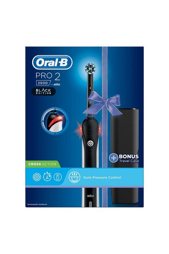 Oral B Pro 2 2500 Toothbrush and Travel Case Black 1