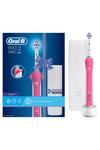 Oral B Pro 2 2500 Toothbrush And Travel Case Pink thumbnail 1