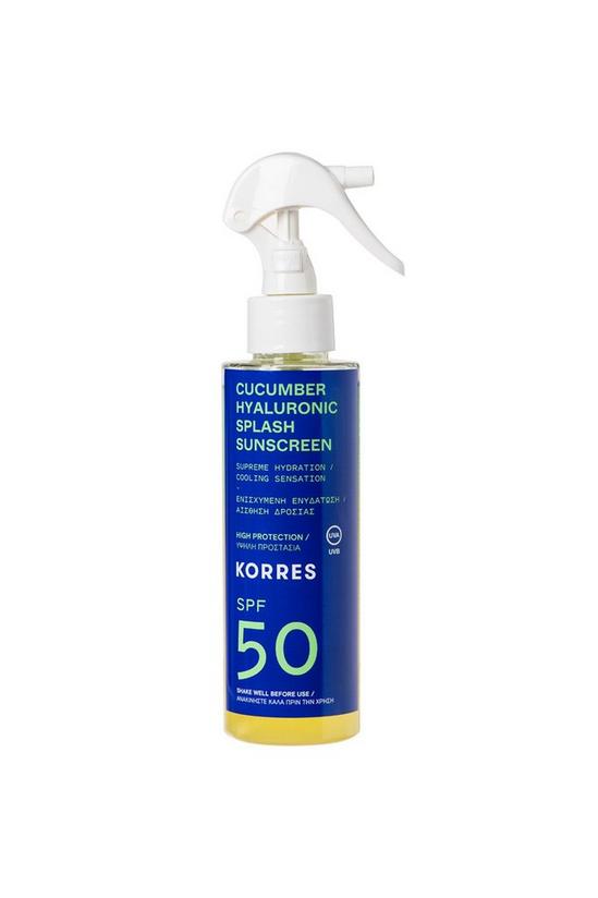 Korres Cucumber Hyaluronic Splash Sunscreen Spf 50 1