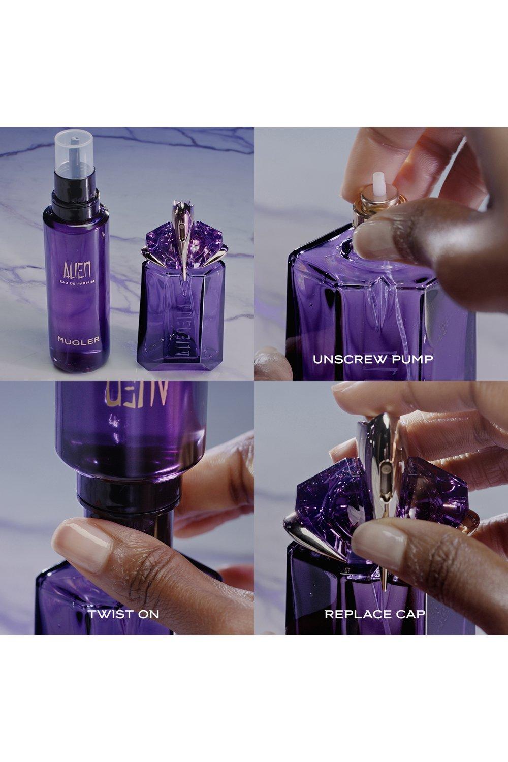 How to refill discount mugler alien perfume