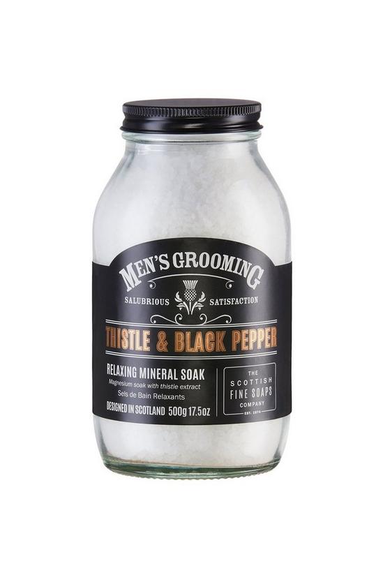 Scottish Fine Soaps Thistle & Black Pepper Relaxing Mineral Soak 1