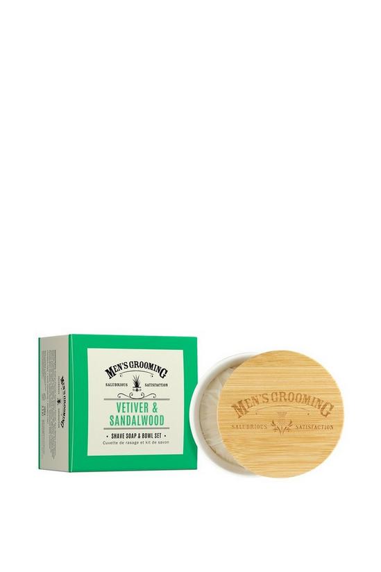 Scottish Fine Soaps Vetiver & Sandalwood Shave Soap & Bowl Set 1