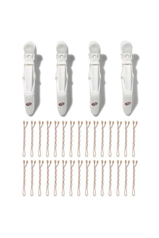 T3 Clip Kit with 4 Alligator Clips & 30 Rose Gold Bobby Pins 1
