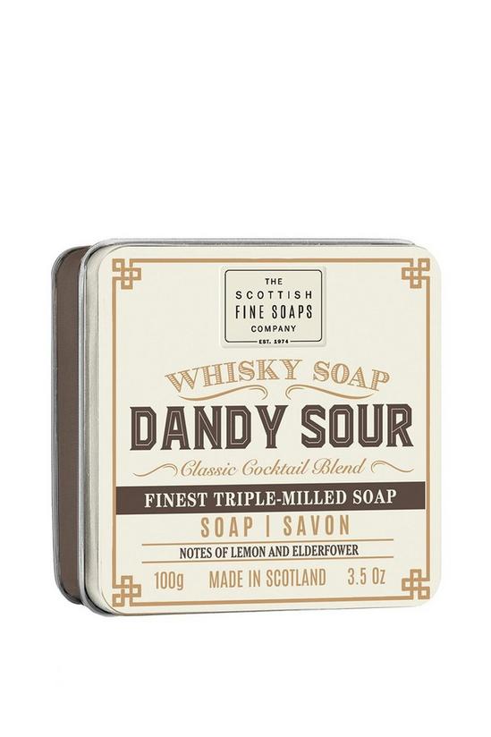 Scottish Fine Soaps Dandy Sour Whisky Soap in a Tin 1
