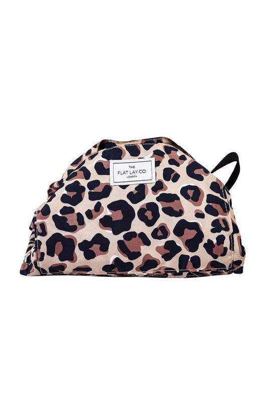 The Flat Lay Co XXL Leopard Open Flat Makeup Bag 3