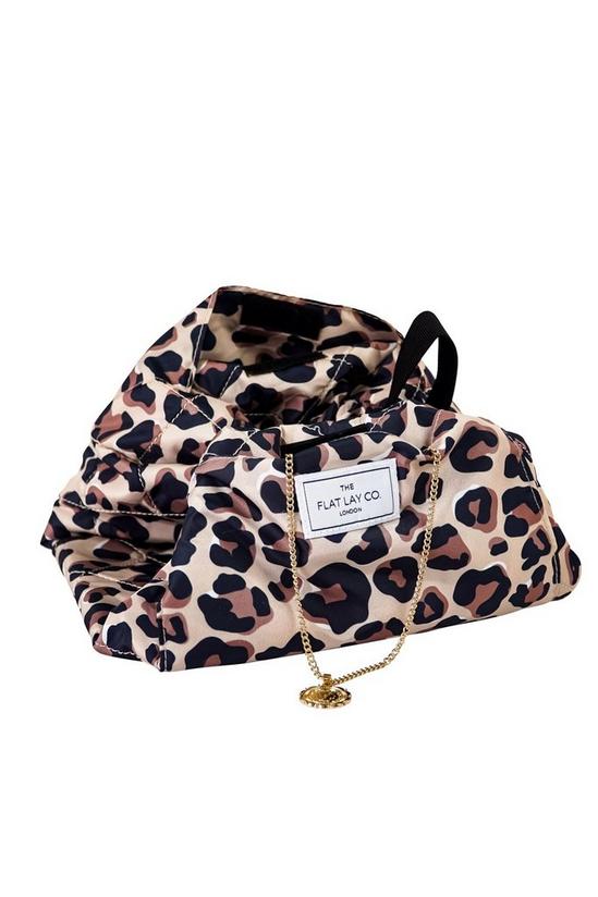 The Flat Lay Co XXL Leopard Open Flat Makeup Bag 4