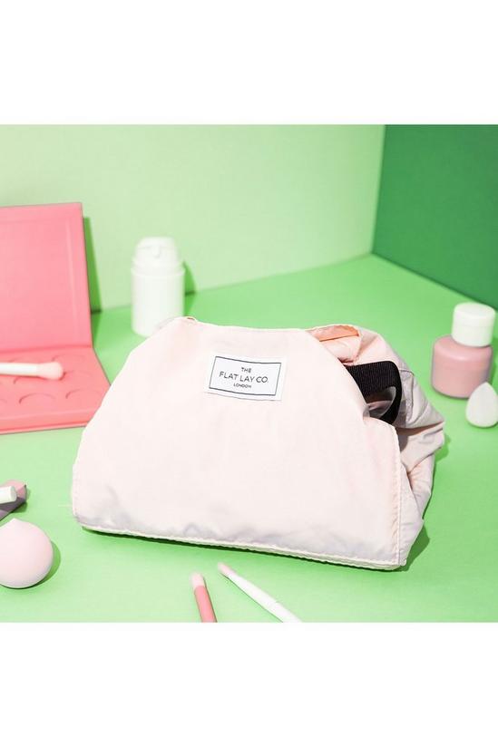 The Flat Lay Co XXL Blush Pink Open Flat Makeup Bag 4