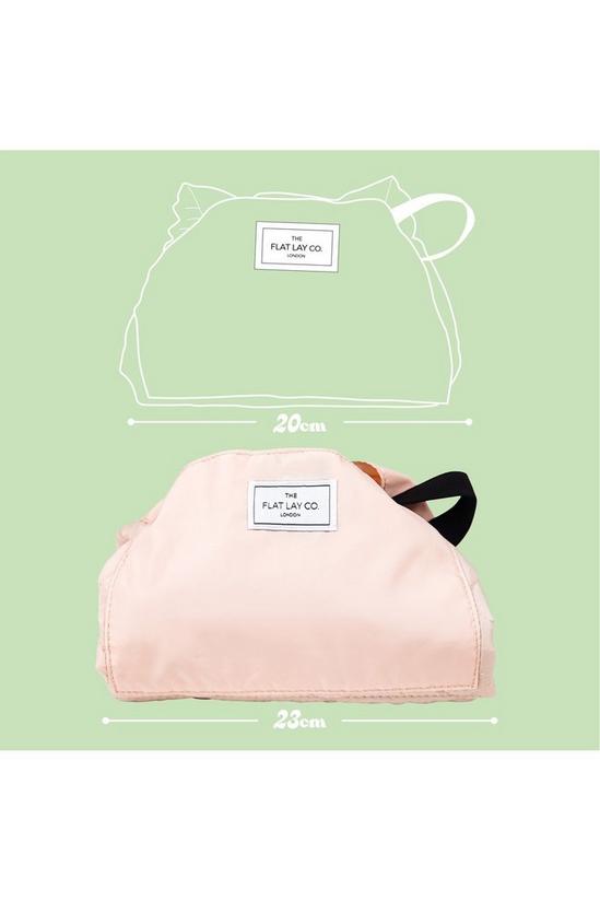 The Flat Lay Co XXL Blush Pink Open Flat Makeup Bag 5