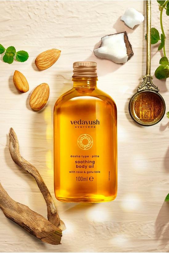 Vedayush Nourishing Body Oil with Almond & Coconut 100ml 3