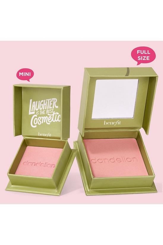 Benefit Wanderful World Blushes Dandelion Baby-Pink Blusher & Brightening Finishing Face Powder 4