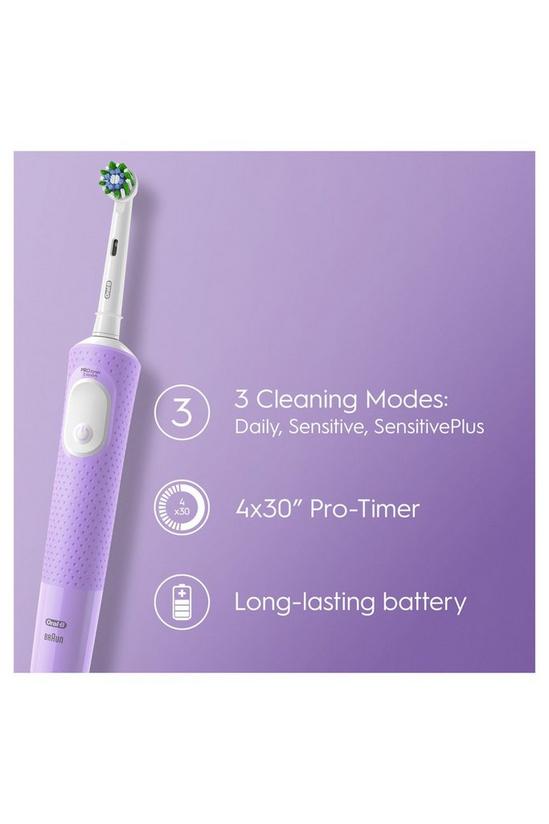 Oral B Vitality PRO Lilac Mist Electric Rechargeable Toothbrush 3