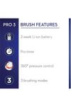 Oral B Pro 3 3000 3D White Pink Electric Rechargeable Toothbrush thumbnail 2