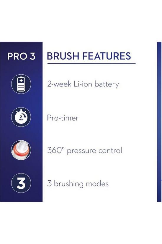 Oral B Pro 3 3000 3D White Pink Electric Rechargeable Toothbrush 2