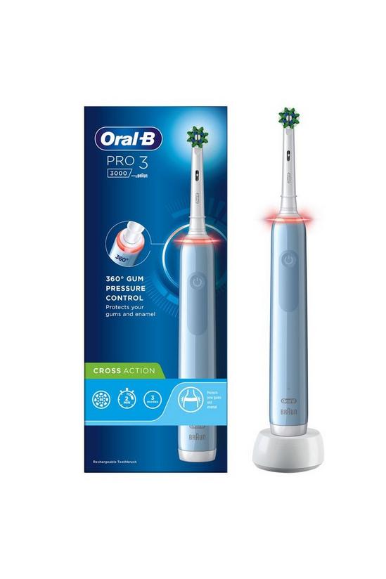 Braun Pro 3 3000 CrossAction Blue Electric Rechargeable Toothbrush 2