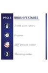Braun Pro 3 3000 CrossAction Blue Electric Rechargeable Toothbrush thumbnail 3