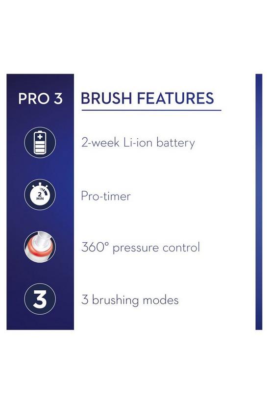 Braun Pro 3 3000 CrossAction Blue Electric Rechargeable Toothbrush 3
