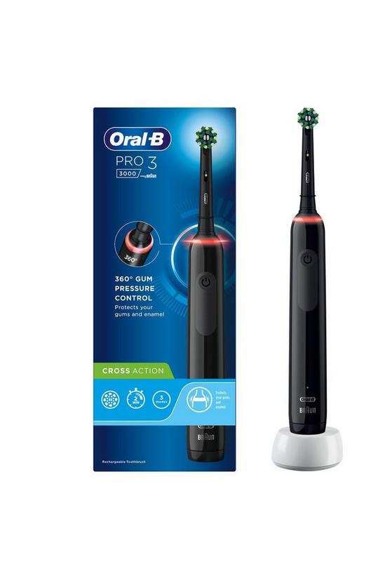 Oral B Pro 3 3000 CrossAction Black Electric Rechargeable Toothbrush 2