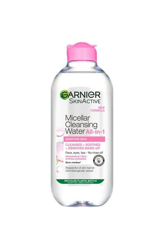 Garnier Micellar Water Facial Cleanser and Makeup Remover for Sensitive Skin 1
