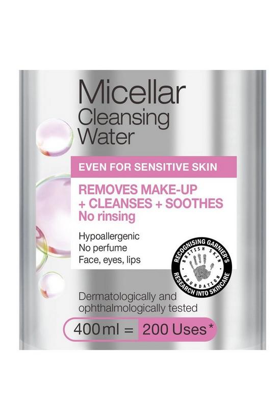 Garnier Micellar Water Facial Cleanser and Makeup Remover for Sensitive Skin 6
