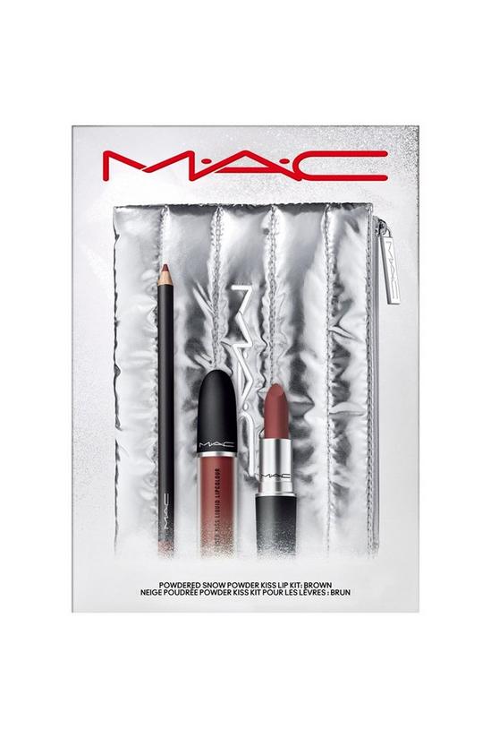 MAC Cosmetics Powdered Snow Powder Kiss Lip Kit - Brown 1