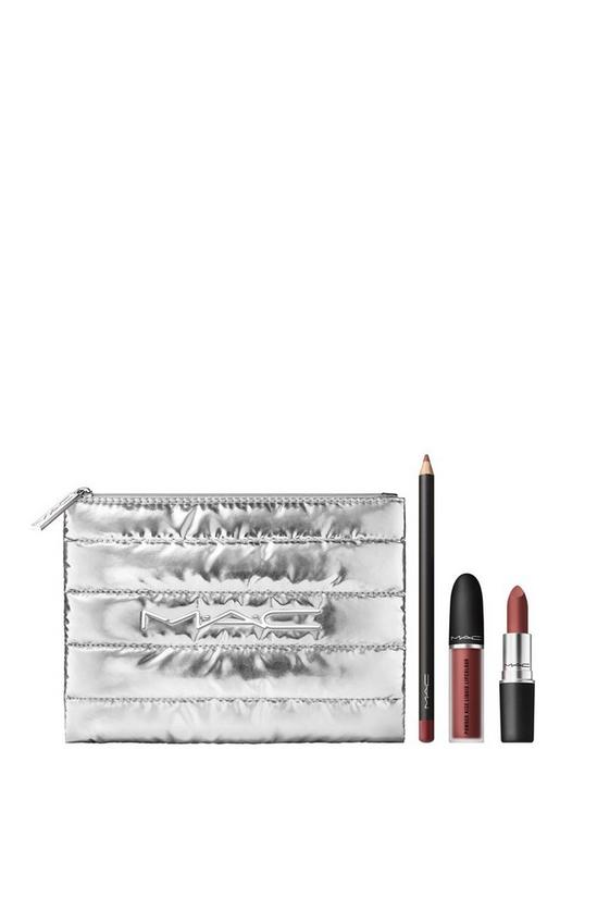 MAC Cosmetics Powdered Snow Powder Kiss Lip Kit - Brown 3