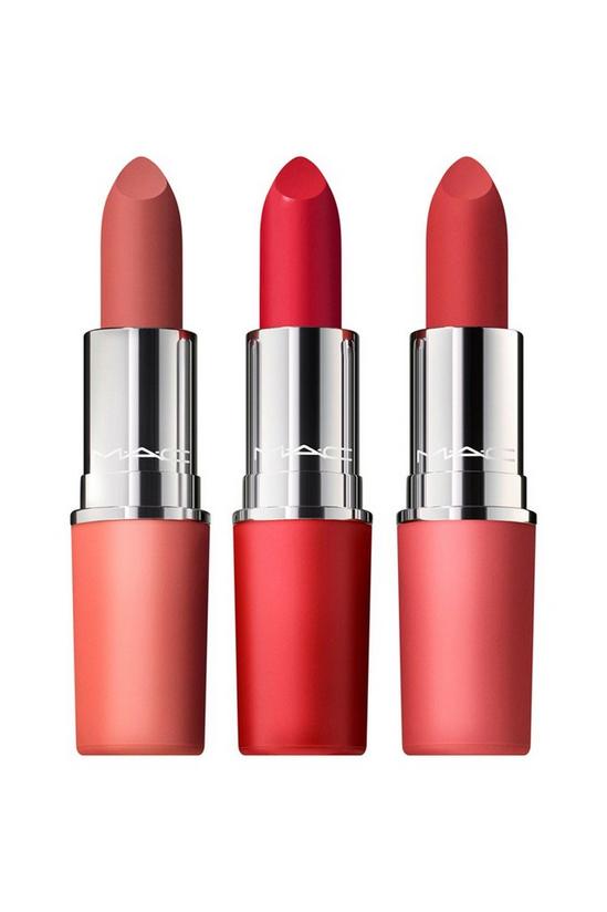 MAC Cosmetics Exclusive. Hail To The Chic! Lipstick Trio (Full Size Ruby Woo, Teddy 2.0 and Stay Curious) 3