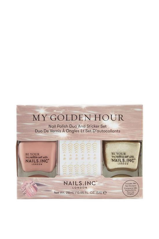 Nails Inc My Golden Hour Duo and Sticker Set 1