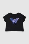 Blue Zoo Younger Girls Butterfly Cropped Tee thumbnail 1