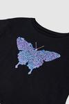Blue Zoo Younger Girls Butterfly Cropped Tee thumbnail 3