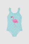 Blue Zoo Toddler Girl Flamingo Swimsuit thumbnail 1