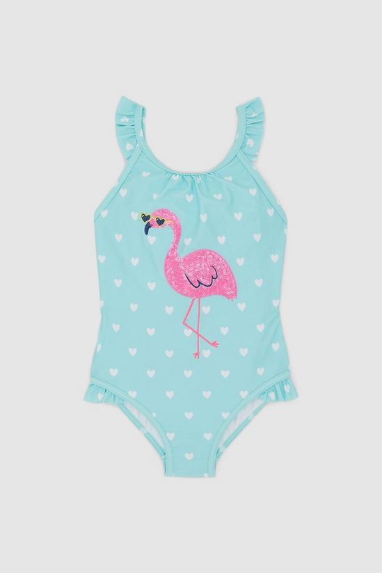 Blue Zoo Toddler Girl Flamingo Swimsuit 1