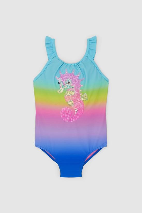 Blue Zoo Toddler Girls Seahorse Swimsuit 1