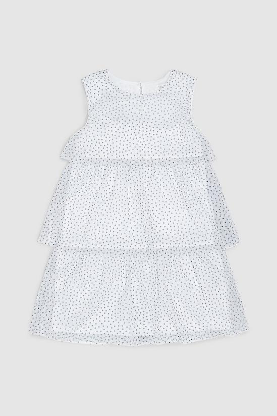 Blue Zoo Younger Girl Tiered Spot Dress 1