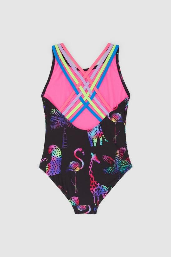 Blue Zoo Younger Girl Neon Swimsuit 2