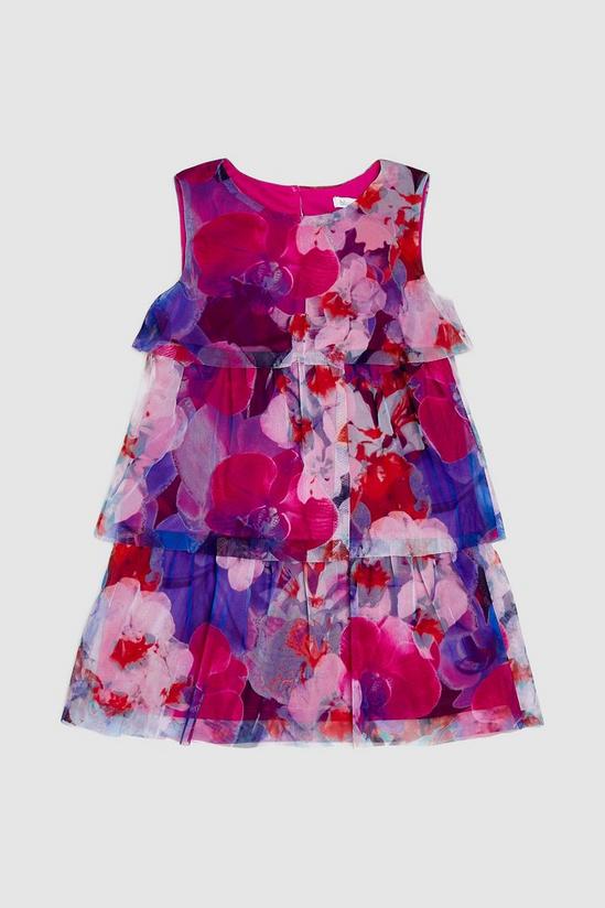 Blue Zoo Younger Girl Floral Tiered Dress 1