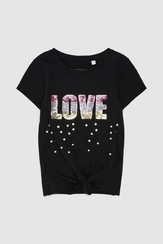 Blue Zoo Younger Girls Love Sequin Tee 1