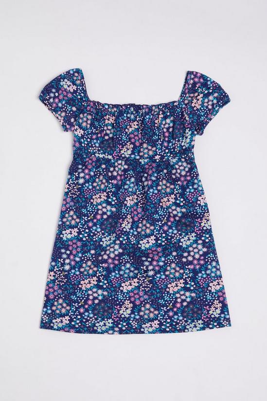 Blue Zoo Younger Girls Floral Shirred Dress 1