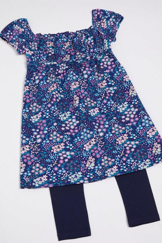 Blue Zoo Younger Girls Floral Shirred Dress 4