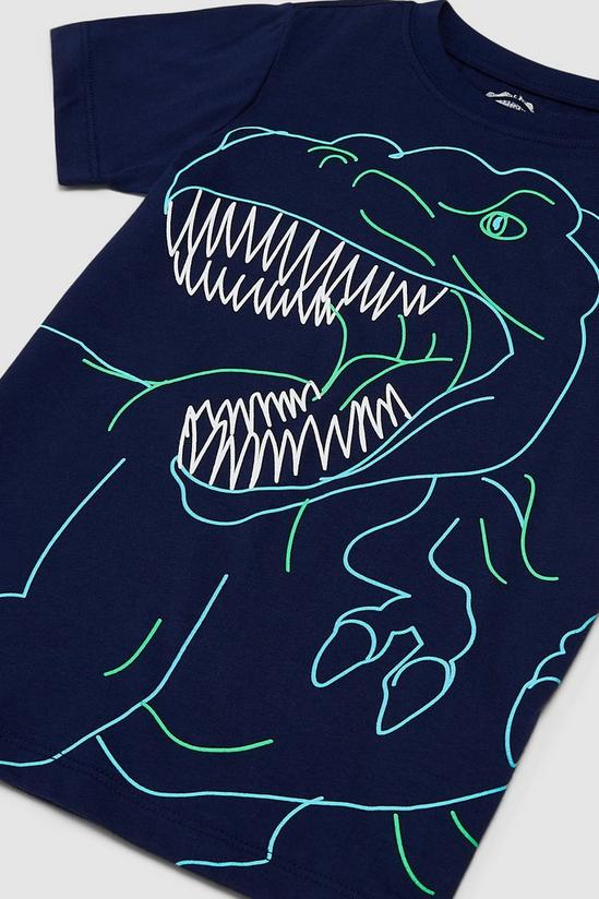 Blue Zoo Younger Boys Dino Outline Tee 3