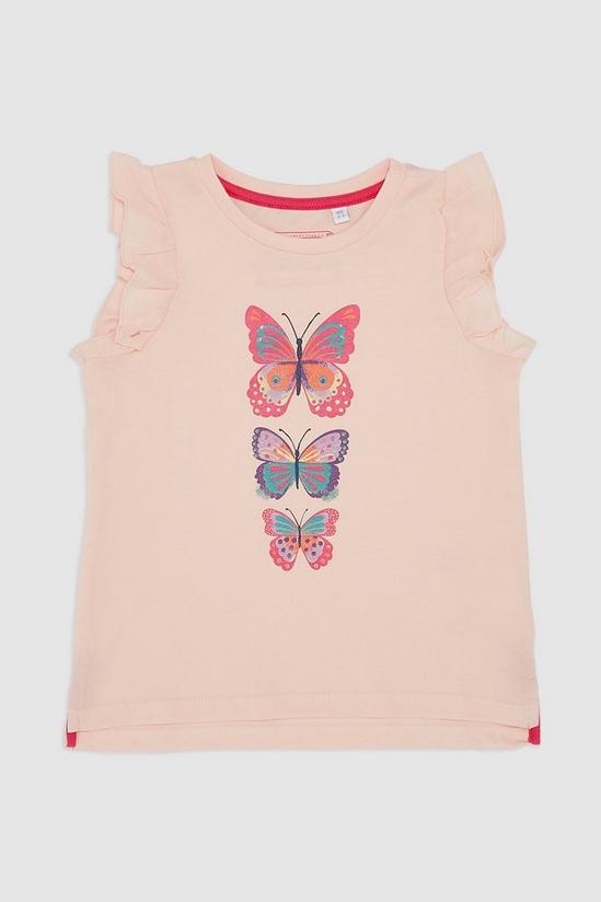 Blue Zoo Toddler Girls Butterfly Sequin Tee 1
