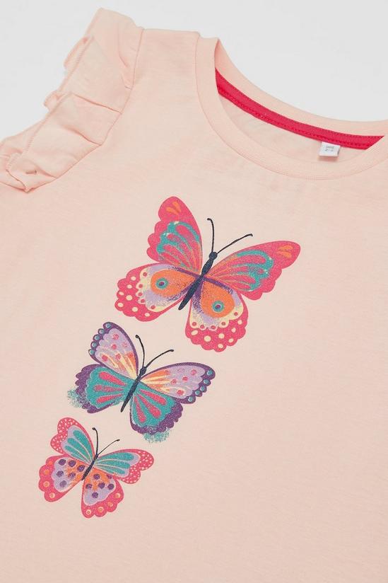 Blue Zoo Toddler Girls Butterfly Sequin Tee 3