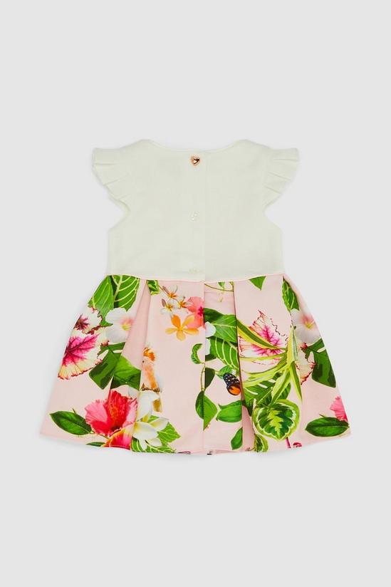 Blue Zoo Baby Girls Pale Pink Floral Print Dress 2