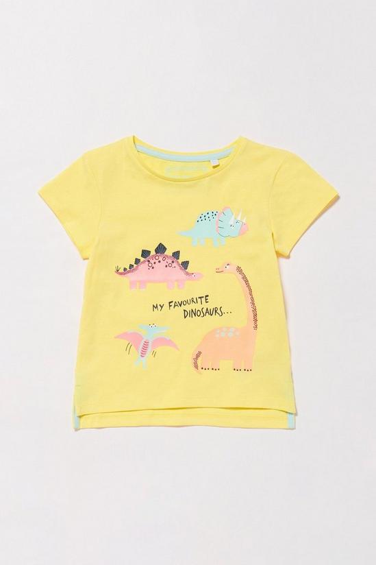Blue Zoo Girls Dinosaur Print T-Shirt 1
