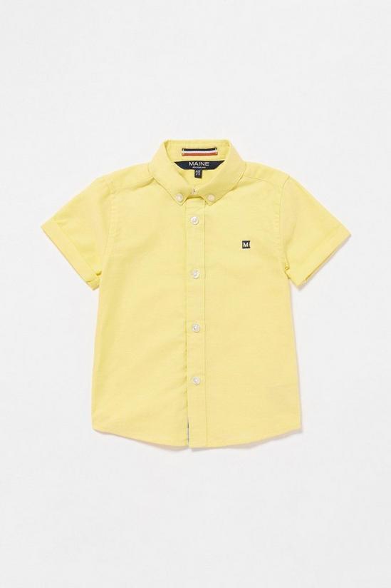 Blue Zoo Boys Yellow Oxford Shirt 1