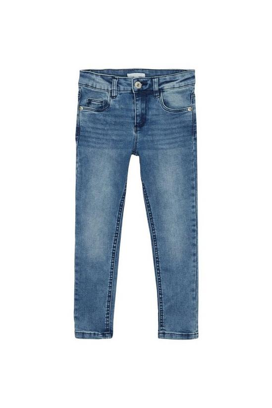 Blue Zoo Girls Mid Wash Straight Fit Jeans 1