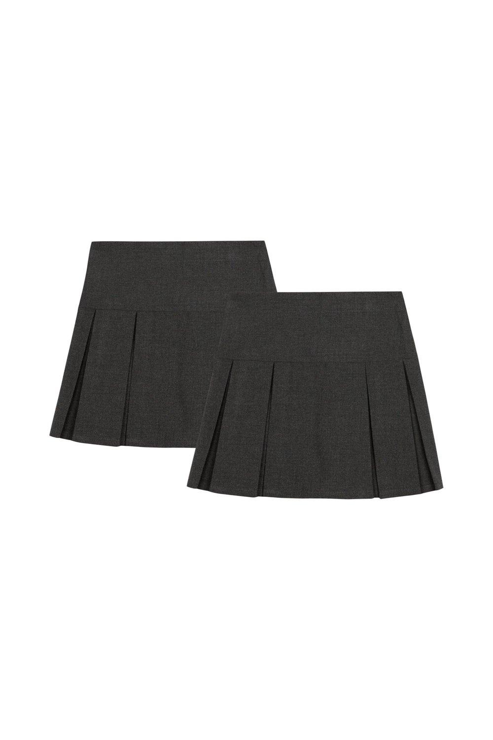 Skirts | School Girls 2 Pack Pleated Skirts | Blue Zoo