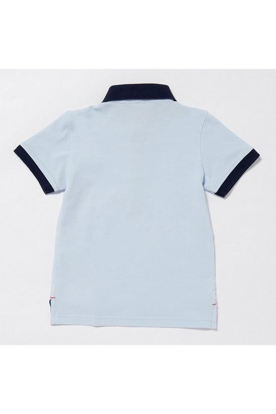 Blue Zoo Boys Flag Short Sleeve Polo Shirt 2