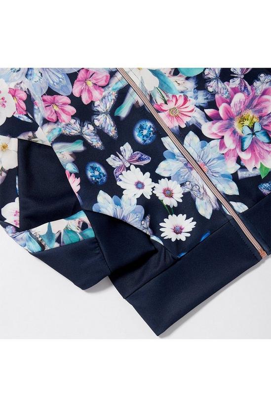 Blue Zoo Girls Navy Floral Print Jacket 3