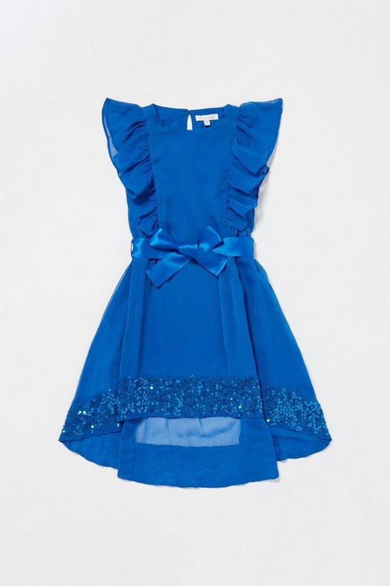 Blue Zoo Girls Blue Sequinned Dress 1